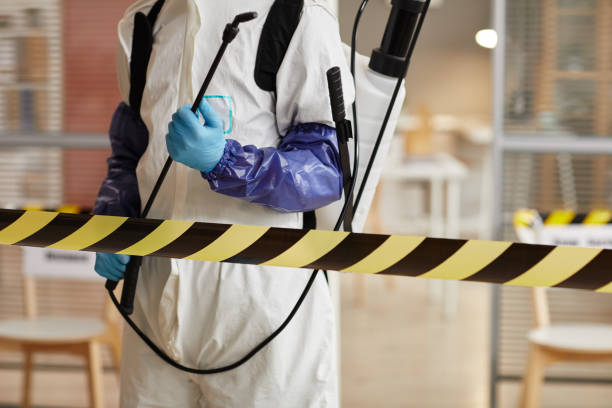 Professional Biohazard Cleanup technician working in Rye, NH